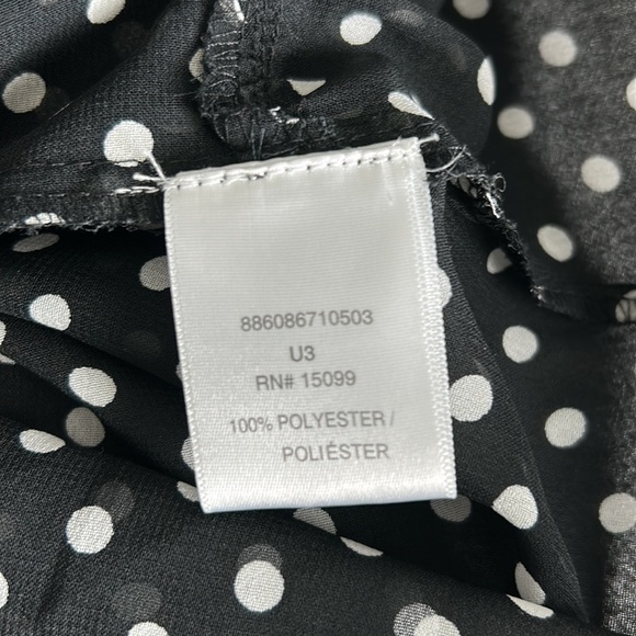 Bongo Spaghetti Strap Polka Dot Blouse - Picture 5 of 6